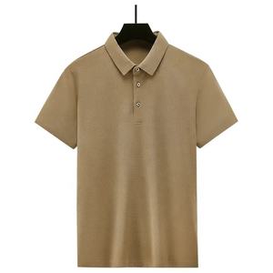 Chemises polo pour hommes T-shirt brodé personnalisé T-shirt polo uni à manches courtes Personnalisation à la mode T-shirts polo respirants - Product Image 5