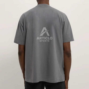 เสื้อยืดพิมพ์ลายย้อนยุคโอเวอร์ไซส์แนวสตรีทแฟชั่นวินเทจเสื้อยืดคอกลมขนาดใหญ่พิเศษผ้าคอตตอนขนาดใหญ่ขายดี - Product Image 6