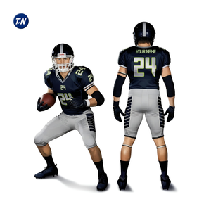 Conjunto de Uniforme de Fútbol Americano para Hombre, Jersey y Pantalones Cortos Personalizados con Impresión 3D, 100% Poliéster, Transpirable, de Secado Rápido, Tallas Grandes - Product Image 3