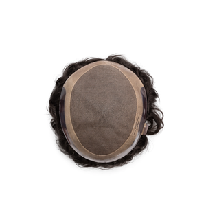 Prothèse capillaire pour homme - Base Mono 100% Cheveux Humains Couleur Naturelle Style Lisse - Product Image 2