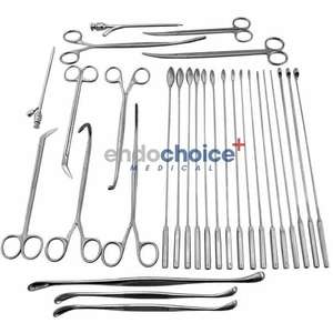 Ensemble d'instruments chirurgicaux de cholécystectomie de 44 pièces approuvé CE de haute qualité à usage médical professionnel puissance manuelle en acier inoxydable - Product Image 4