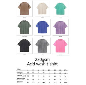 T-shirt surdimensionné Vintage délavé à l'acide pour hommes t-shirts graphiques Streetwear personnalisés grande taille 100% coton DTG imprimer vêtements pour hommes vierges - Product Image 5