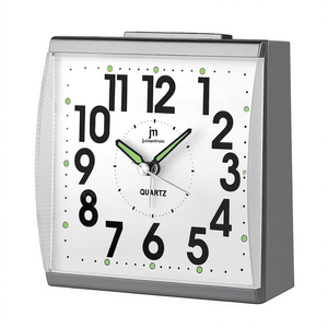 Lowell JA 7090G Gray Alarm Clock Stylish <b>Desk</b> & Table Clock - Product Image 2