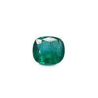 Emerald Zambia Alami Bentuk Cushion 6.18 karat Batu Permata Emerald Alami Bersegi Siap Pakai Untuk Pembuatan Perhiasan