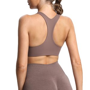 Suave Respetuoso con la piel Fitness Yoga Correr Ecológico Secado rápido A prueba de viento Poliéster Spandex High Sports Strappy Back - Product Image 2