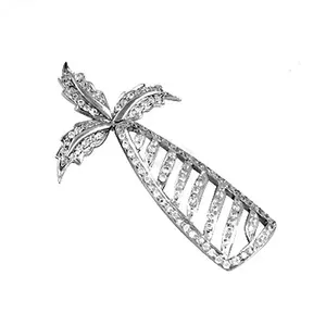 Colgante de Plata 925 con Palmera y Diamantes para Mujer, Elegante Joyería - Product Image 1