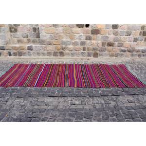 Tapis traditionnel rouge violet grande surface 4.9x13.7 pieds Vintage turc Patchwork Design laine PP 10mm Latex pour couloir chambre décor - Product Image 4