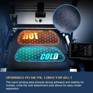 Impresora 3D IdeaFormer IR3 V2 con Cinta Transportadora de Acero de 250x250 mm, Eje Z Infinito, Bandeja Extendida y Firmware Klipper - Product Image 3