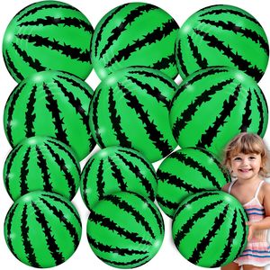 Pelota de Playa Inflable con Forma de Sandía, Mini Juguete para Piscina, Decoración para Fiestas de Verano con Temática de Frutas para Niños - Product Image 1