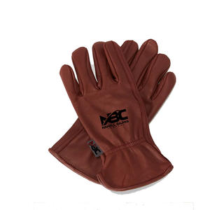 2023 haute qualité XL en cuir souple gants en peau de chèvre rouge anti-dérapant gants de soudage et de jardinage fonction ignifuge - Product Image 1