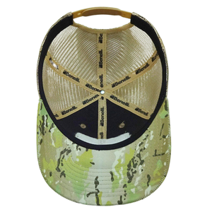 Sombrero de Camionero de Camuflaje con Logo de Parche de Goma Personalizado Hecho en Vietnam Impresión de Cinta Interior Ajuste Ajustable Gorras Malla Trasera Casual L01 - Product Image 5