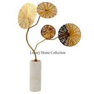 Escultura de mesa de Metal de diseño Superior, forma de árbol, chapado en oro brillante, accesorios de decoración de Mesa para el hogar y la Oficina, suministros - Product Image 5