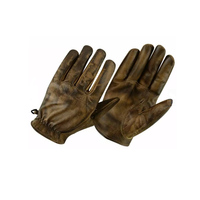 Gants en cuir véritable pour hommes, neufs, vintage, pour la conduite de moto en hiver, résistants, à doigts complets, pour le sport, vente en gros