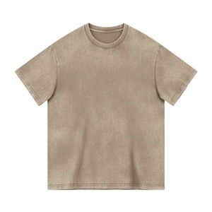Mens Acid Wash T Shirt 230 GSM Regular Fit O Neck Short Sleeve Casual Wear Soft Lightweight Summer Daily Wear OEM Service 2026 - Product Image 3