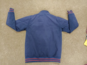 Veste polaire universitaire vintage 100% coton brodé col en V saison d'hiver Service OEM disponible - Product Image 3