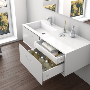 Set di 20 Maniglie per Mobili Bombay Emuca, L160mm, Distanza Centrale 128mm, Pomelli in Alluminio Verniciato, Spagna - Product Image 4