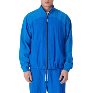 Combinaisons de jogging pour hommes respirantes et coupe-vent en nylon avec fermeture éclair, survêtement d'hiver avec veste pour les activités de plein air - Product Image 4