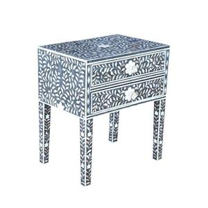 Diseño de incrustaciones de hueso Mesa anidada Decoración del hogar y del hotel Sala de estar Mesa auxiliar Muebles Incrustaciones de hueso Mesa anidada - Product Image 1