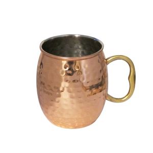 New Arrival <b>Stainless</b> <b>Steel</b> Hammered Mugs Eco-Friendly <b>with</b> <b>Straw</b> Wholesale From Indian Exporter for Business Gifts - Product Image 3