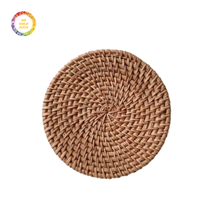 High Quality Handcrafted Rattan Charger Plate for <b>Table</b> Decoration for Hotel Dining-<b>Mats</b> & Pads - Product Image 1