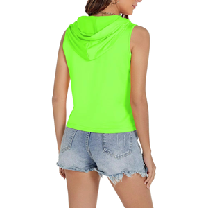 Camiseta sin Mangas con Capucha para Mujer, Estilo Deportivo Informal para Entrenamiento y Uso Diario - Product Image 4