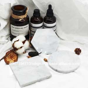 Handmade Wholesale Solid Green Real <b>Marble</b> <b>Coasters</b> natural <b>marble</b> <b>coaster</b> for decoration golden - Product Image 3