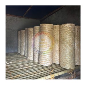 ม้วนเส้นใยไม้ไผ่ทำมือแบบพรีเมี่ยมแผ่นอ้อยธรรมชาติจากเวียดนามส่งออกสำหรับตู้ผนังและไอเดียตกแต่งบ้าน - Product Image 1