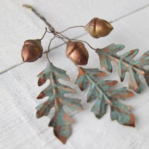 Pure Copper Antique Metal 3 Leaf Design With Decorative Rope Christmas <b>Tree</b> Decoration High Quality Ornament - Product Image 5
