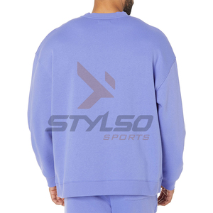 Último producto chándales personalizados cuello redondo algodón chándal ropa deportiva chándales hombres mujeres 2 uds chándales Unisex - Product Image 5