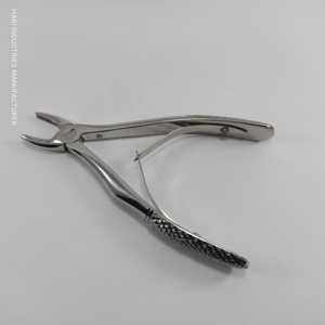 Mini fórceps de extracción Dental, alicates de extracción de dientes con patrón inglés de acero inoxidable, herramienta Dental Manual al por mayor - Product Image 1