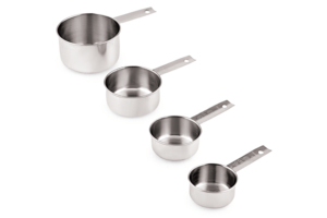 Stainless Steel Eco-Friendly <b>Measuring</b> <b>Cups</b> <b>Set</b> of 4 with Long Handles Durable Dishwasher Safe Kitchen Cooking & Baking Tools - Product Image 3