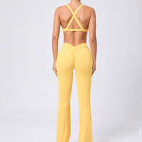 Ensemble de yoga sans couture pour femmes, haut de sport sexy à col carré, ensembles avec shorts, vêtements de sport de fitness, survêtement sans manches