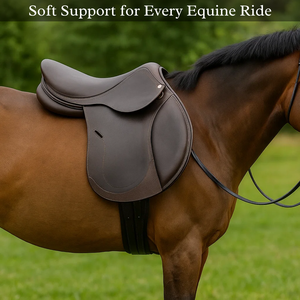 Sillín de caballo de salto de contacto cercano inglés de cuero hecho a mano de alta calidad estilo occidental multiusos para montar a caballo a un precio - Product Image 3