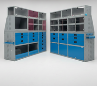Système d'étagères métalliques pour fourgon de service mobile Detay, équipement embarqué, personnalisable OEM, armoire modulaire facilement assemblable
