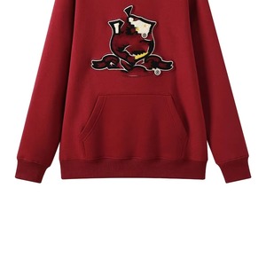 Red <b>White</b> Sorority Crewneck <b>Sweatshirt</b> Chenille Letter University Oversized Streetwear Winter Printed Embroidered Front - Product Image 4