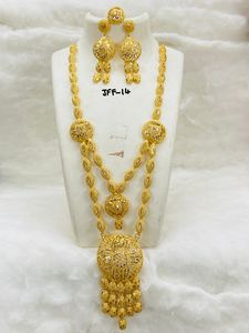 Bijoux d'anniversaire de mariage en plaqué or de Dubaï Collier classique en alliage de perles de diamant et de zircon Chaînes à la mode pour femmes - Product Image 5