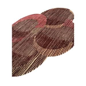 พรมขนสัตว์ผสมวิสโคสสีเบจ-น้ำตาล ลายทอแบบแฮนด์เมด รุ่น Abstract Top-116 จาก Jaipur Wunderkammer เหมาะสำหรับห้องนั่งเล่น ห้องโถง รูปทรงสี่เหลี่ยมผืนผ้า - Product Image 2