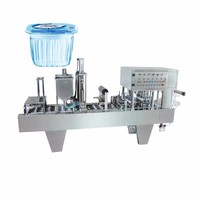 Machine automatique de remplissage et de scellage de gobelets, prix direct usine, équipement d'emballage alimentaire double usage pour houmous et purée de pommes de terre