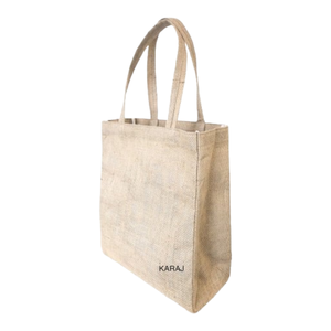 Sacs à provisions en Jute de haute qualité, Style personnalisé, motif de tissu, pièces de couleur, petite origine brute indienne - Product Image 5