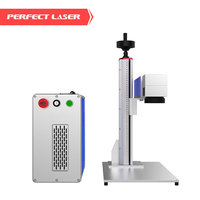 Machine de marquage laser à fibre 20W 30W 50W, graveur rotatif de bureau pour bijoux en métal, gravure laser couleur complète, compacte et portable