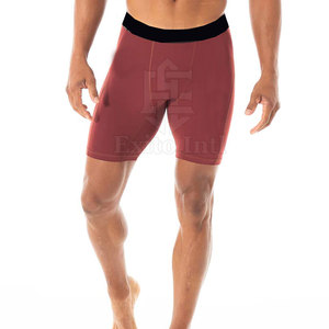 Shorts de Compression Homme Personnalisés de Haute Qualité pour Sport et Fitness, Taille Élastique, Longueur Genou, Respirants, Style Décontracté Urbain - Product Image 3