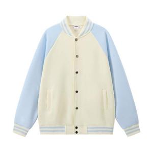 OEM Unisex Varsity Chaquetas 320gsm de gran tamaño de color bloqueado al aire libre chaquetas de poliéster para la impresión del logotipo - Product Image 5