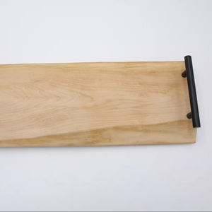 Plateau de service en bois de luxe classique fait à la main poignées en métal vaisselle personnalisée pour un usage domestique service alimentaire ménage décoratif - Product Image 2