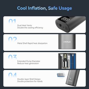 <span class=keywords><strong>Mini</strong></span> bomba de aire eléctrica, <span class=keywords><strong>inflador</strong></span> de aire inalámbrico para coche, motocicleta, bicicleta, neumático - Product Image 5