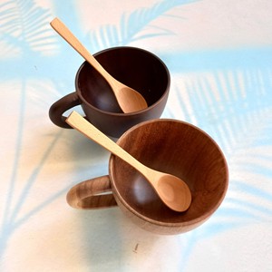 Tasse en bois d'acacia avec poignée couleur naturelle/couleur chocolat fait à la main café thé bière jus lait tasse boisson tasse - Product Image 6