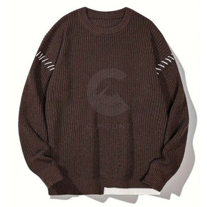 Vente directe d'usine chandails pour hommes fabriqués au Pakistan chandails pour hommes personnalisés respirants à manches longues - Product Image 1