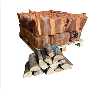 Bois de chauffage sec à faible fumée, bois fendu séché, bois dur pour fours extérieurs et feux de camp - Product Image 1