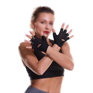 Nouveaux gants de sport de cyclisme sans doigts respirants et écologiques en gros, de haute qualité, couleur personnalisée, logo en cuir, demi-doigts - Product Image 3