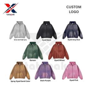 Nouveaux sweats à capuche brodés pour hommes avec tissu lourd en coton polaire de haute qualité Vente en gros directe d'usine - Product Image 2