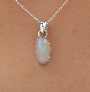 925 Sterling Silver Handmade Gemstone <b>Opal</b> Spinner Pendant 925 Stamped Solid Stone Wedding <b>Gift</b> Best Quality Pendant Jewelry - Product Image 3